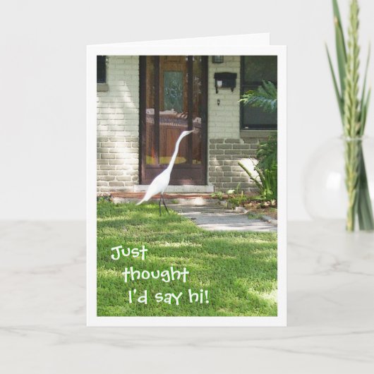 Ik dacht dat ik hallo zou zeggen. kaart (Voorkant)