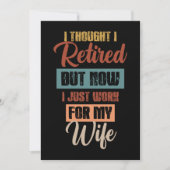 Ik dacht dat ik in ruste was, grappige gepensionee feestdagenkaart (Voorkant)