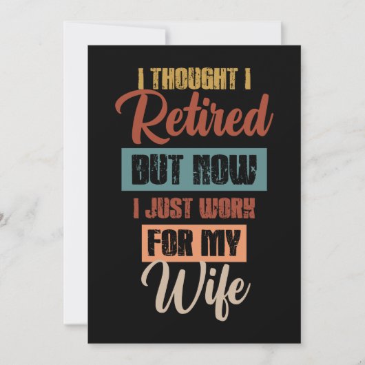 Ik dacht dat ik in ruste was, grappige gepensionee feestdagenkaart (Voorkant)