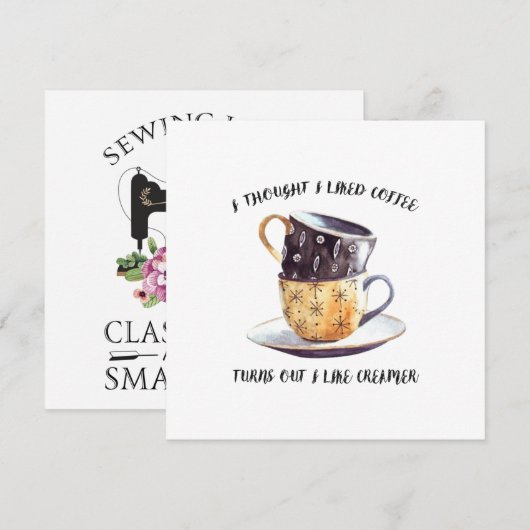 Ik dacht dat ik koffie leuk vond kaart (Voorkant / Achterkant)