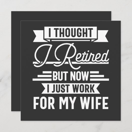 ik dacht dat ik met pensioen ging , maar nu werk i kaart (Voorkant / Achterkant)