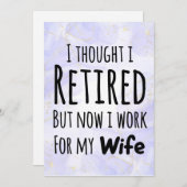 Ik dacht dat ik moe was, maar nu werk ik gewoon vo feestdagenkaart (Voorkant / Achterkant)