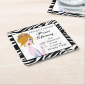 "Ik dacht dat ik prins Charming trouwde, maar..." Kartonnen Onderzetters (Schuin)