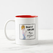 "Ik dacht dat ik prins Charming trouwde, maar..." Tweekleurige Koffiemok (Links)