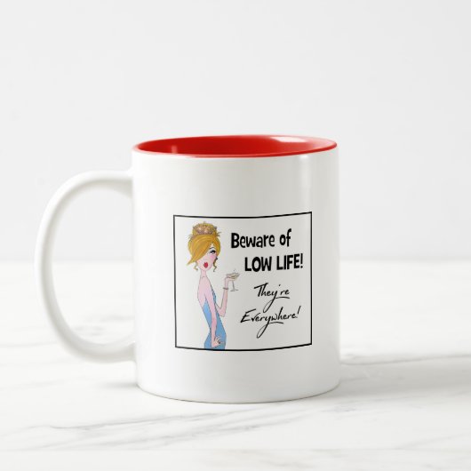 "Ik dacht dat ik prins Charming trouwde, maar..." Tweekleurige Koffiemok (Links)