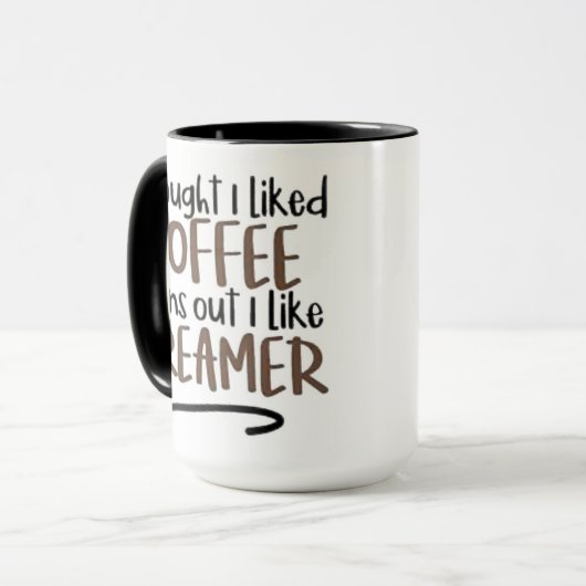 Ik dacht dat ik van koffie hield... mok (Voorkant links)