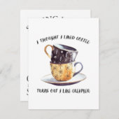 Ik dacht dat ik van koffie hou kaart (Voorkant / Achterkant)