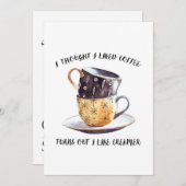 Ik dacht dat ik van koffie hou save the date (Voorkant / Achterkant)