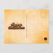 Ik dacht dat ik zou stoppen bij Pumpkin Skeleton H Feestdagenkaart (Achterkant)