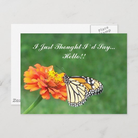 Ik dacht dat ik zou zeggen... hallo! briefkaart (Voorkant / Achterkant)