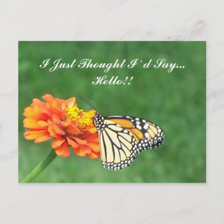 Ik dacht dat ik zou zeggen... hallo! briefkaart