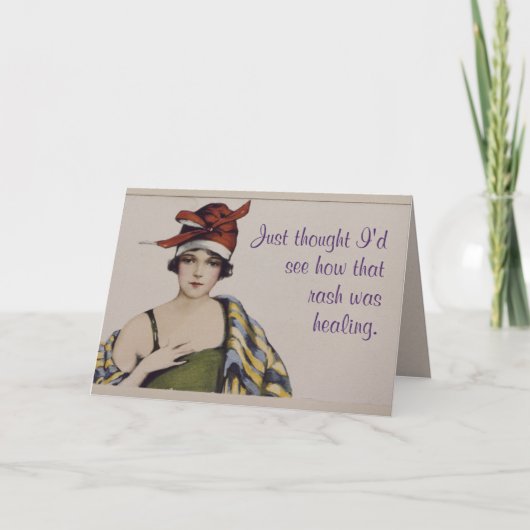 "Ik dacht dat ik zou zien hoe die uitslag geneest" Kaart (Voorkant)