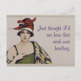 "Ik dacht dat ik zou zien hoe die uitslag genezend Briefkaart