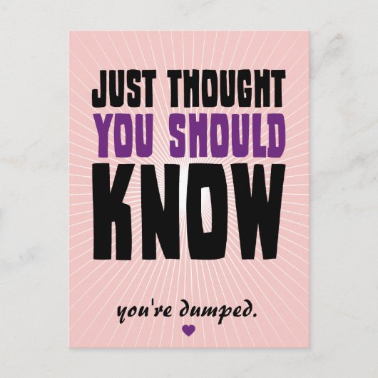 Ik dacht dat je het moest weten briefkaart (Voorkant)