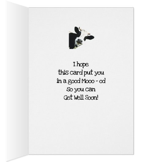 Ik dacht dat je je niet goed voelde, Holstein Koe (Binnen (Rechts))