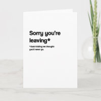 Ik dacht dat je nooit zou vertrekken / pensioen / 