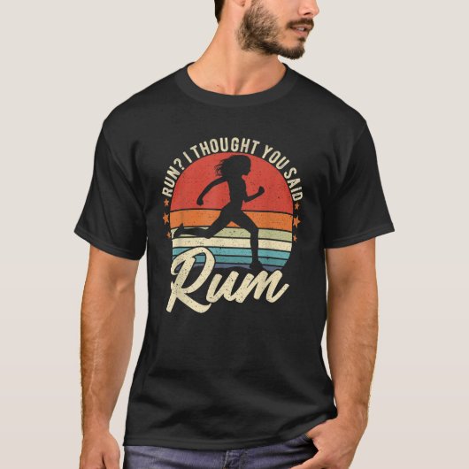 Ik dacht dat je Rum Funny Drink Runner M T-shirt (Voorkant)