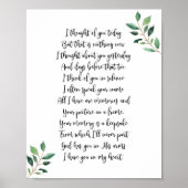 Ik dacht dat je vandaag een huwelijksbordje hebt. poster (Voorkant)