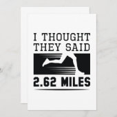 Ik dacht dat ze 2,62 miljoen zeiden bedankkaart (Voorkant / Achterkant)