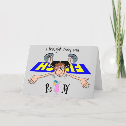 Ik dacht dat ze Rum zeiden - Man Kaart (Voorkant)