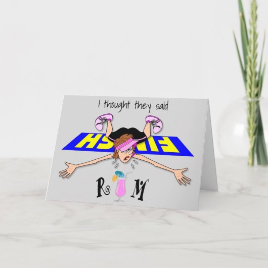 Ik dacht dat ze Rum zeiden - vrouw Kaart (Voorkant)