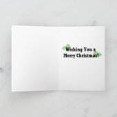 Ik dacht ik Kerstman hoorde Feestdagen Kaart (Binnen)