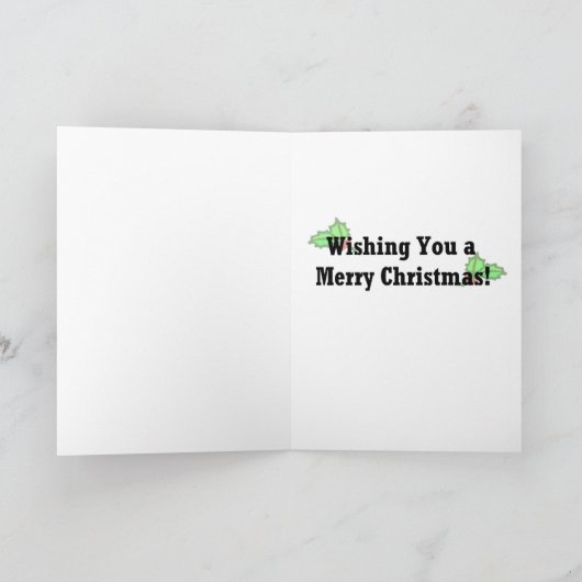 Ik dacht ik Kerstman hoorde Feestdagen Kaart (Binnen)