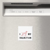 Ik Dalmatisch mijn Dalmatiër Magneet (Insitu (Vaatwasser))
