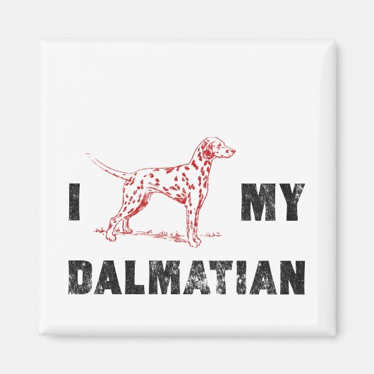 Ik Dalmatisch mijn Dalmatiër Magneet (Voorkant)
