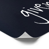 Ik dank altijd God voor je vader bijbelvers Poster (Hoek)