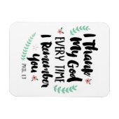 Ik dank God elke keer als ik je magneet herinner (Horizontaal)