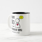 IK DANK GOD ELKE KEER DAT IK JE HERINNER - Phil 1: Tweekleurige Koffiemok (Voorkant links)