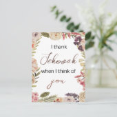 Ik dank Jehova als ik aan jullie denk Filippenzen  Briefkaart (Staand voorkant)