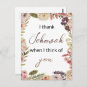 Ik dank Jehova als ik aan jullie denk Filippenzen  Briefkaart (Voorkant / Achterkant)