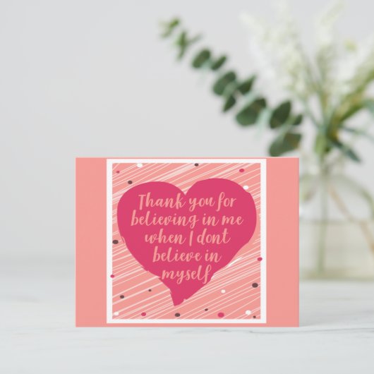 Ik dank u dat u mij een gelukkige galentinedag heb briefkaart (Staand voorkant)