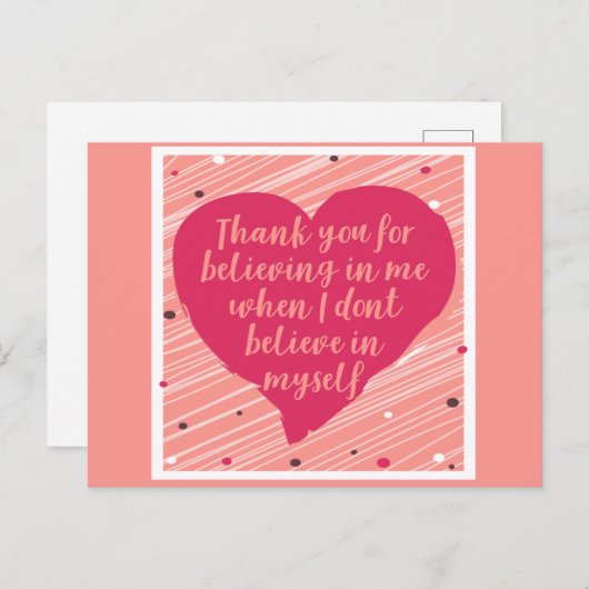 Ik dank u dat u mij een gelukkige galentinedag heb briefkaart (Voorkant / Achterkant)