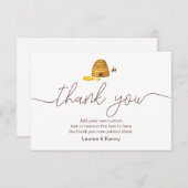 Ik dank u hartelijk dank bedankkaart (Voorkant / Achterkant)