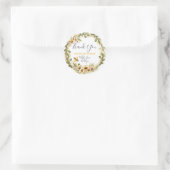 Ik dank u voor uw bijenvlees hier. ronde sticker (Tas)