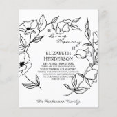 Ik dank u voor uw sympathie voor de bloemen. flyer (Voorkant)