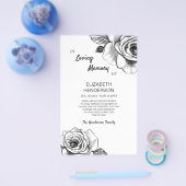 Ik dank u voor uw sympathie voor het roos. flyer (Enkel)