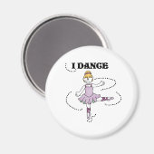 Ik dans Ballerina Magneet (Voorkant / Achterkant)