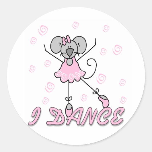 Ik dans Muisballet Sticker (Voorkant)