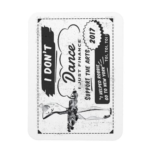 Ik dans niet Ik financier - Magnet Magneet (Verticaal)