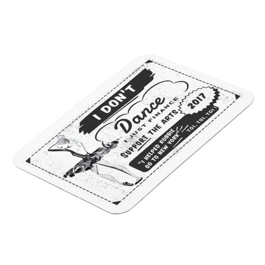 Ik dans niet Ik financier - Magnet Magneet (Linkerzijde)