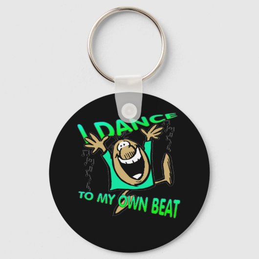 Ik dans op mijn eigen beat Sleutelhanger danser ca (Voorkant)
