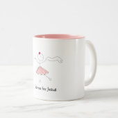 Ik dans voor Jezus Tweekleurige Koffiemok (Voorkant rechts)
