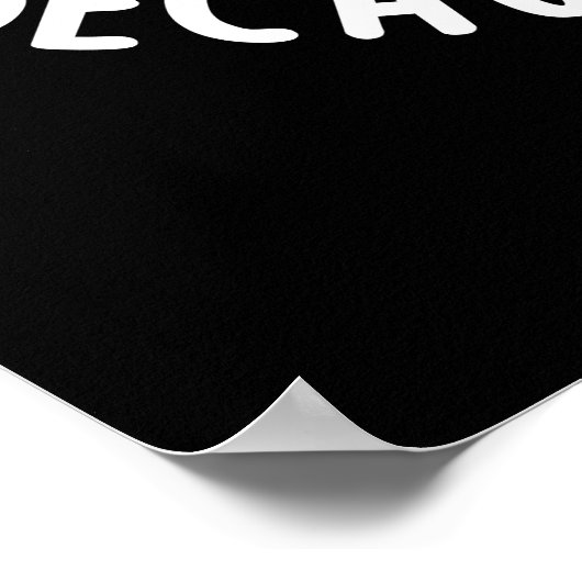 Ik dans zo omdat ik lactose donker pun poster (Hoek)