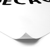 Ik dans zo omdat ik Lactose Funny Koe Pun Poster (Hoek)