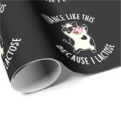 Ik dans zo omdat ik Lactose Koe Donk BG Cadeaupapier (Rol Hoek)