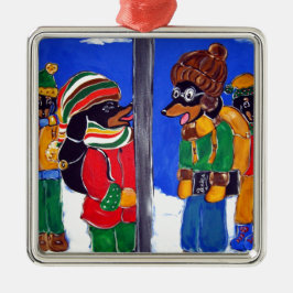 "IK DAPER JE DRIE KEER UIT" METALEN ORNAMENT